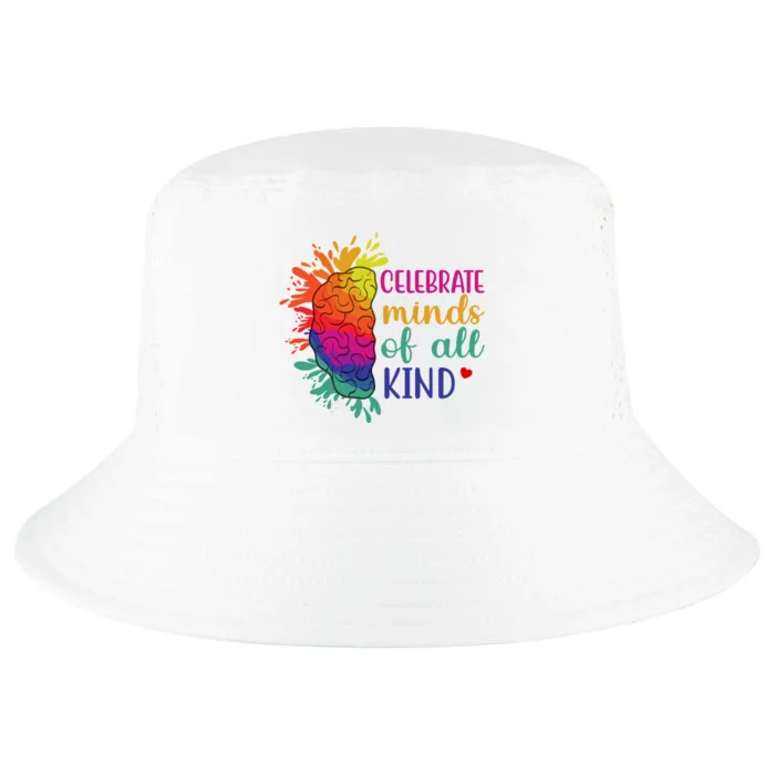 Celebrate Minds Of All Kind Neurodiversity Brain Cool Comfort Performance Bucket Hat