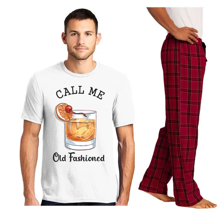 Call Me Old Fashioned Whiskey Wisconsin Funny Vintage Pajama Set