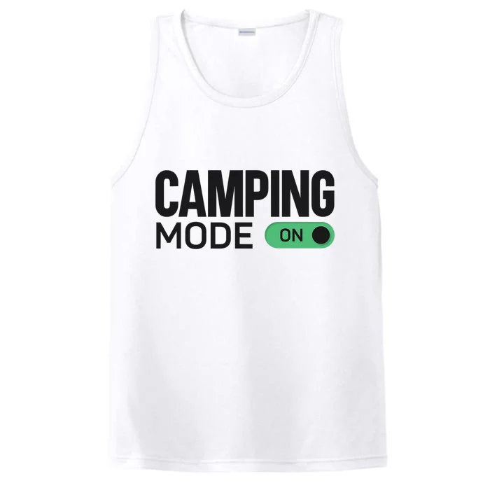 Camping Mode On Tent Performance Tank