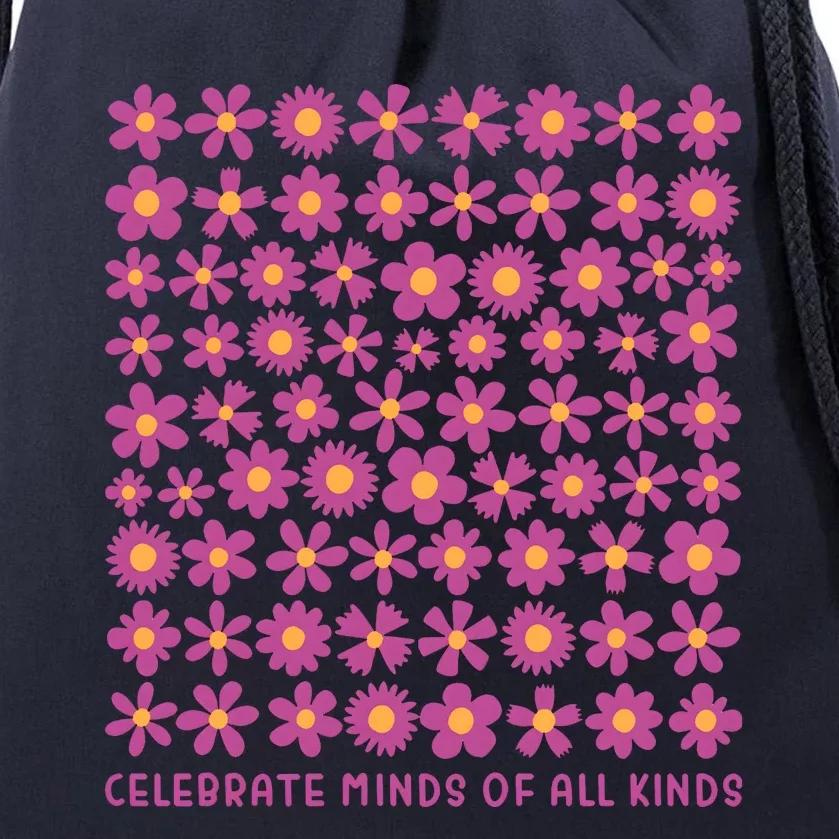 Celebrate Minds Of All Kinds Autism Awareness Drawstring Bag