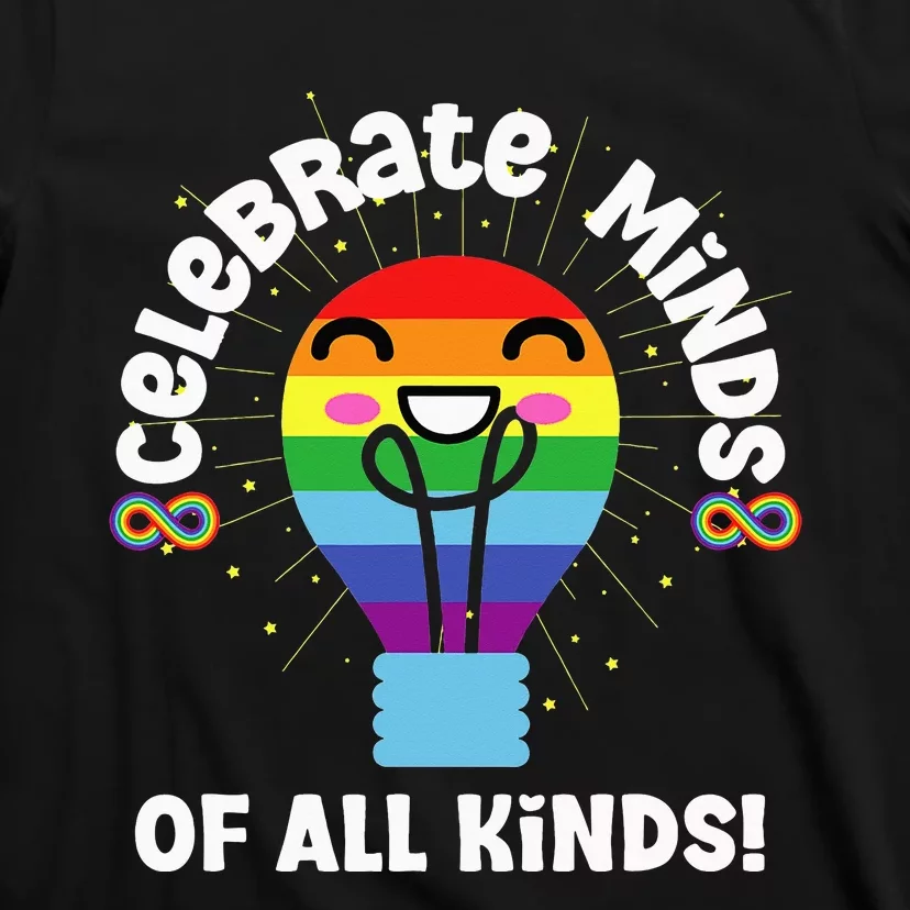 Celebrate Minds of All Kinds Red Instead Autism T-Shirt