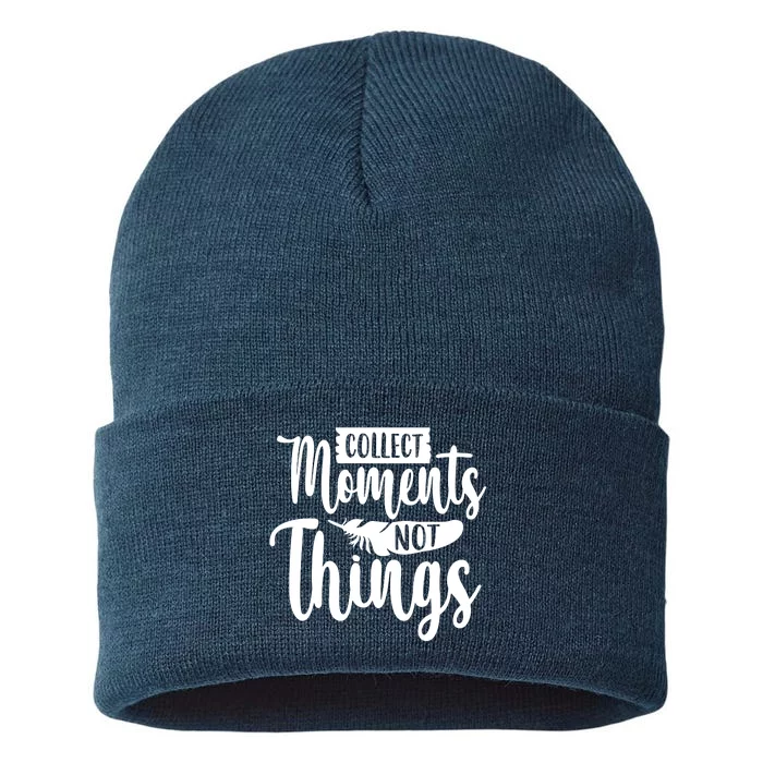 Collect Moments Outdoor Camping Trip Family Sustainable Knit Beanie