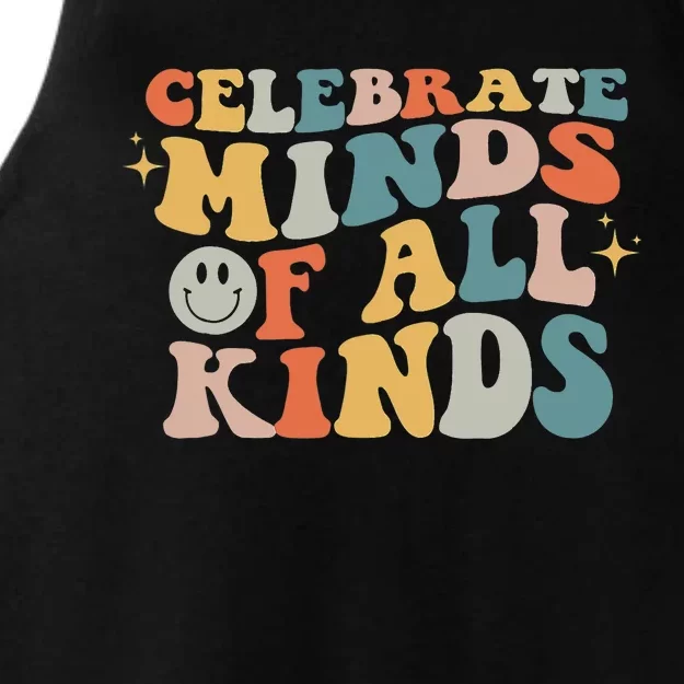 Celebrate Minds Of All Kinds Neurodiversity Autism Awareness Ladies Tri-Blend Wicking Tank