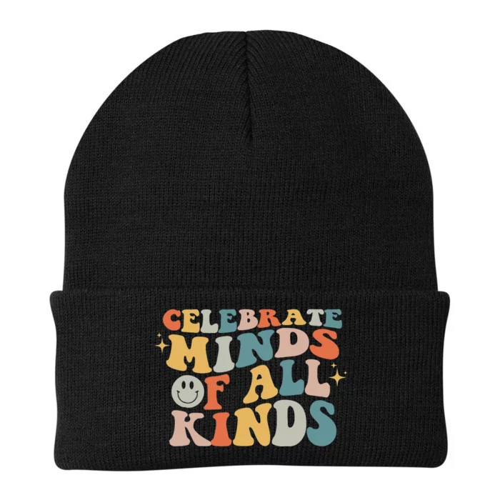 Celebrate Minds Of All Kinds Neurodiversity Autism Awareness Knit Cap Winter Beanie