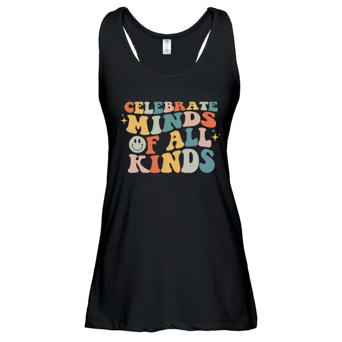 Celebrate Minds Of All Kinds Neurodiversity Autism Awareness Ladies Essential Flowy Tank