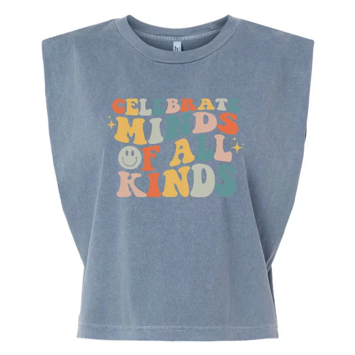 Celebrate Minds Of All Kinds Neurodiversity Autism Awareness Garment-Dyed Women's Muscle Tee