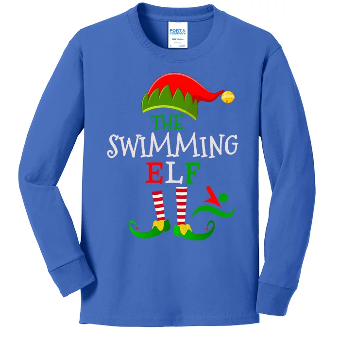 Christmas Matching Outfit For Holiday Party The Swimming Gift Kids Long Sleeve Shirt