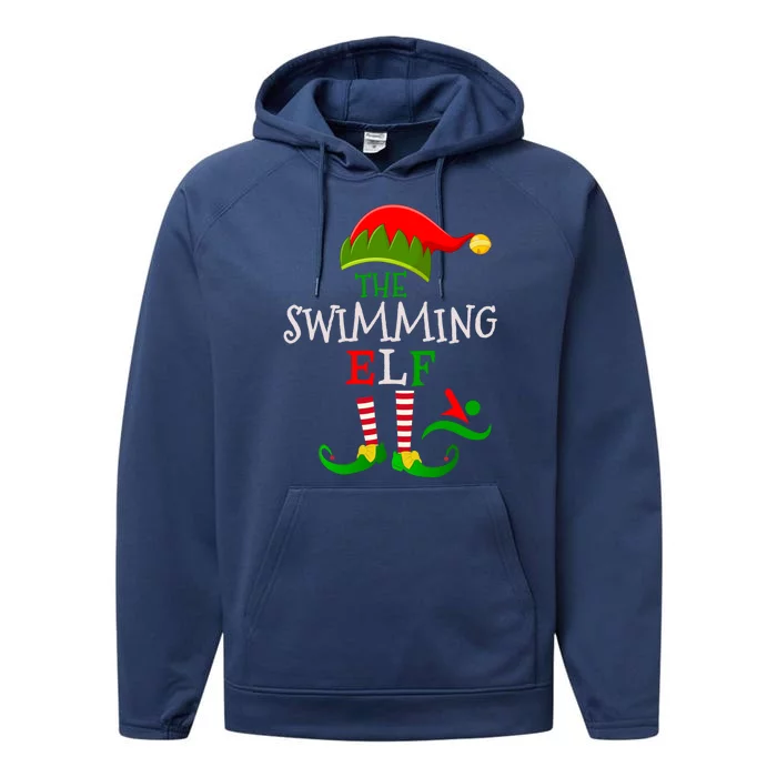 Christmas Matching Outfit For Holiday Party The Swimming Gift Performance Fleece Hoodie