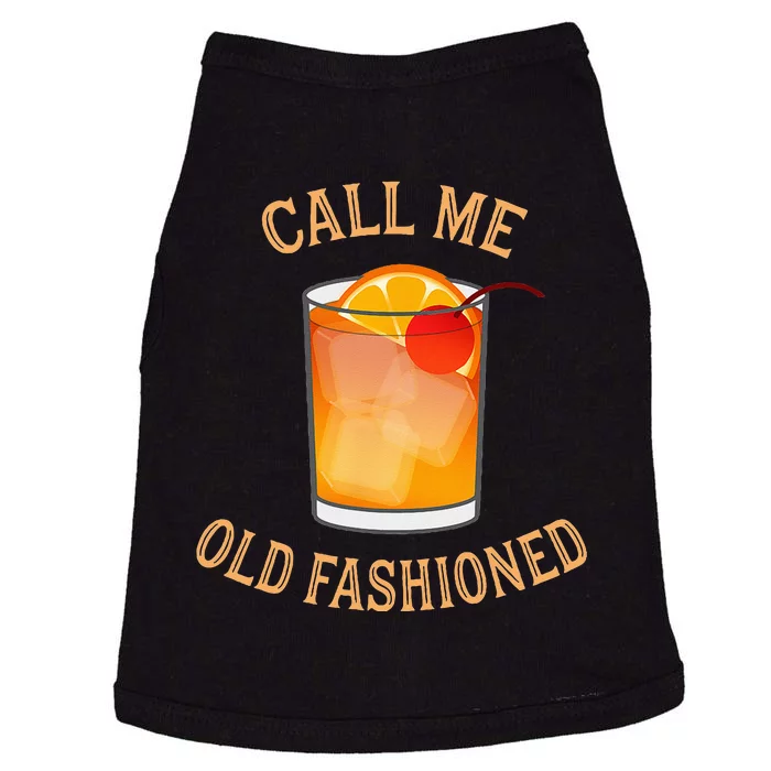 Call Me Old Fashioned Bartender Classic Cocktail Mixologist Doggie Tank