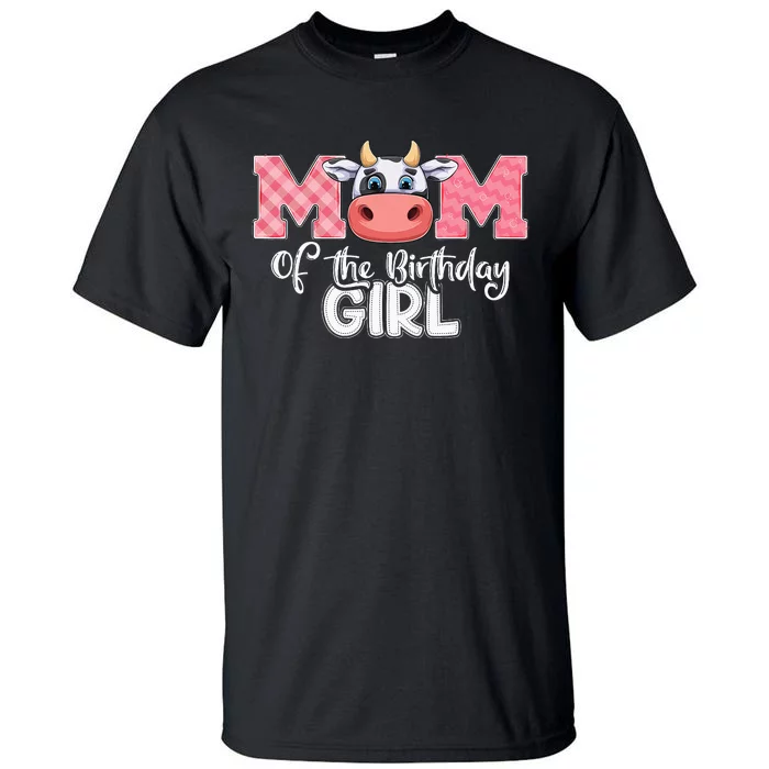 cute Mom of The Birthday Cow Family Farm Tall T-Shirt