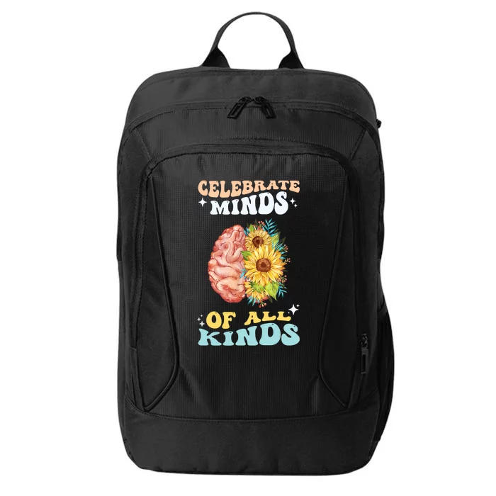 Celebrate Minds Of All Kinds Neurodiversity Autism Awareness City Backpack