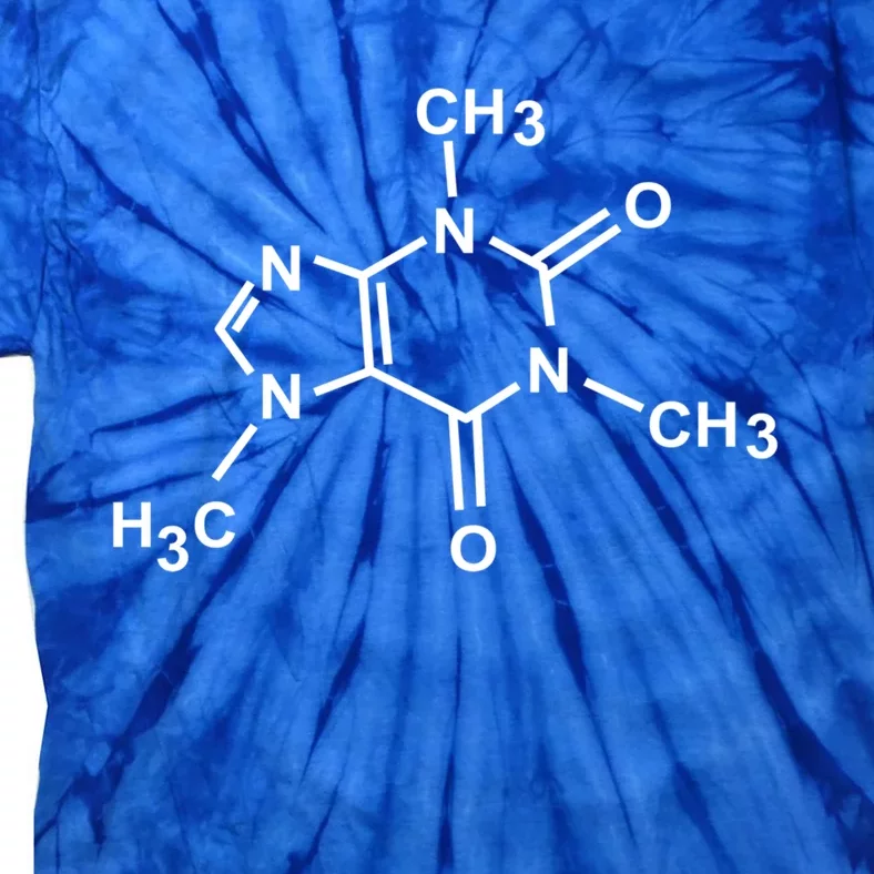 Caffeine Molecule Organic Chemistry Coffee Meaningful Gift Tie-Dye T-Shirt