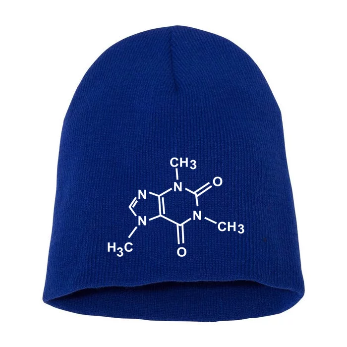 Caffeine Molecule Organic Chemistry Coffee Meaningful Gift Short Acrylic Beanie