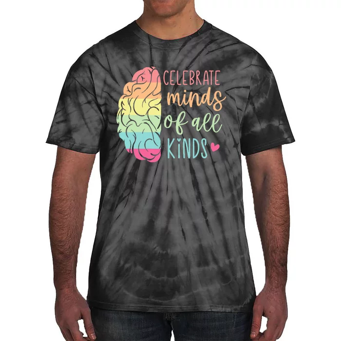 Celebrate Minds Of All Kinds Autism Awareness Tie-Dye T-Shirt