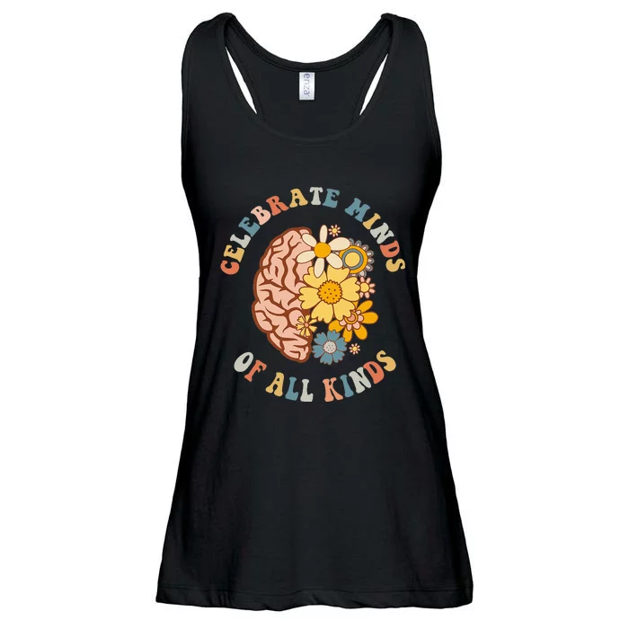 Celebrate Minds Of All Kinds Neurodiversity Autism Ladies Essential Flowy Tank