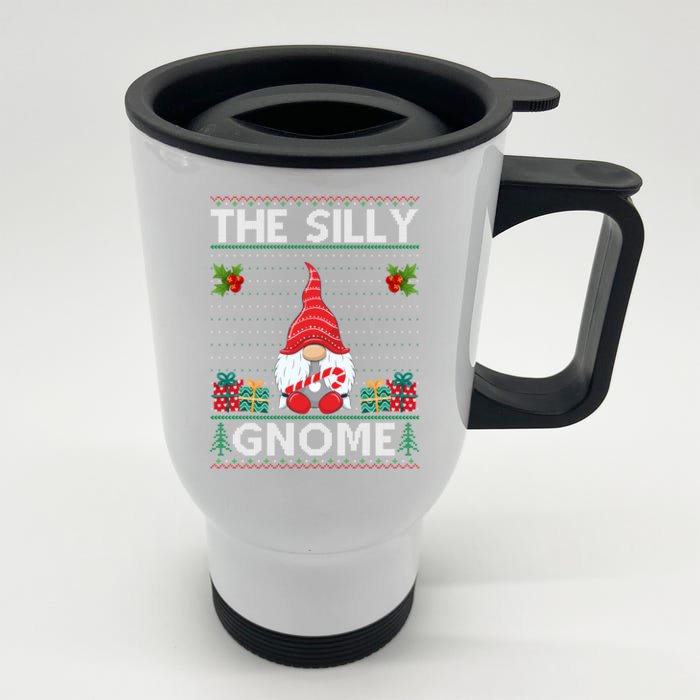 Christmas Matching Outfits For Holiday Party The Silly Gnome Great Gift Front & Back Stainless Steel Travel Mug