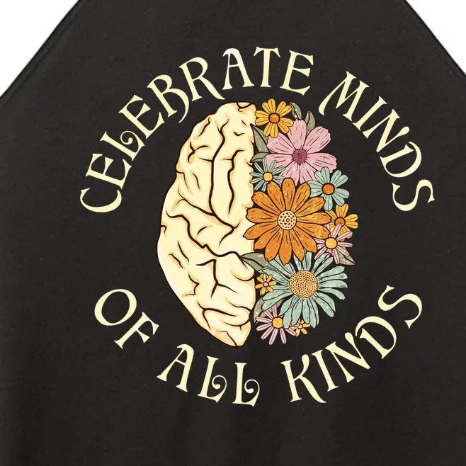 Celebrate Minds Of All Kinds Neurodiversity Autism Women’s Perfect Tri Rocker Tank