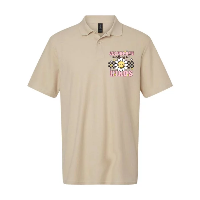 Celebrate Minds Of All Kinds Neurodiversity Autism Softstyle Adult Sport Polo