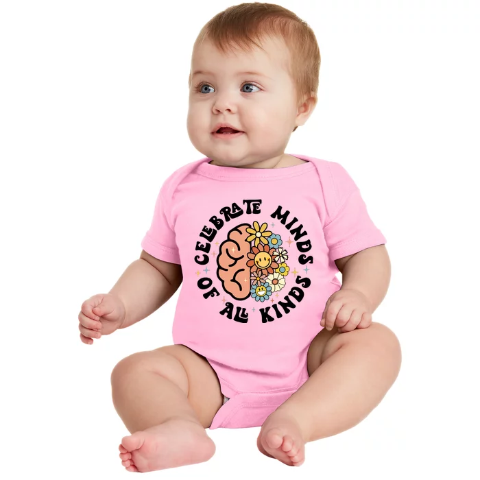 Celebrate Minds Of All Kinds Neurodiversity Autism Baby Bodysuit