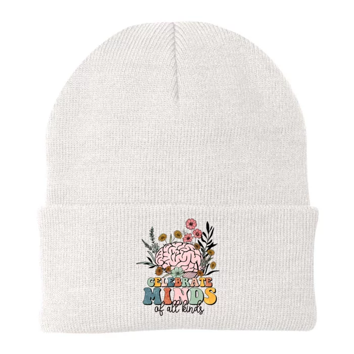 Celebrate Minds Of All Kinds Neurodiversity Autism Knit Cap Winter Beanie