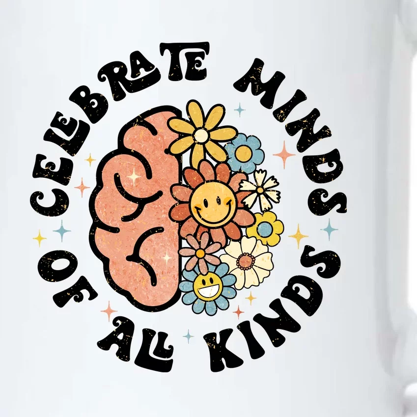 Celebrate Minds Of All Kinds Neurodiversity Autism Black Color Changing Mug