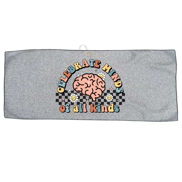 Celebrate Minds Of All Kinds Neurodiversity Autism Large Microfiber Waffle Golf Towel