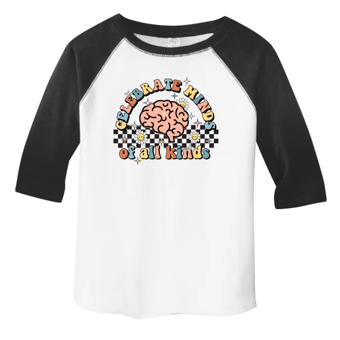 Celebrate Minds Of All Kinds Neurodiversity Autism Toddler Fine Jersey T-Shirt