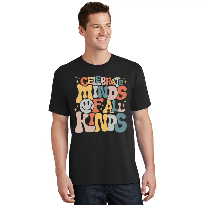 Celebrate Minds Of All Kinds Mental Health Autism Awareness T-Shirt