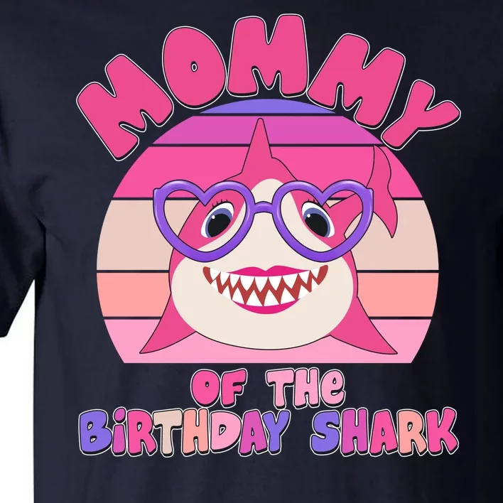 Cute Mommy Of The Birthday Shark Tall T-Shirt