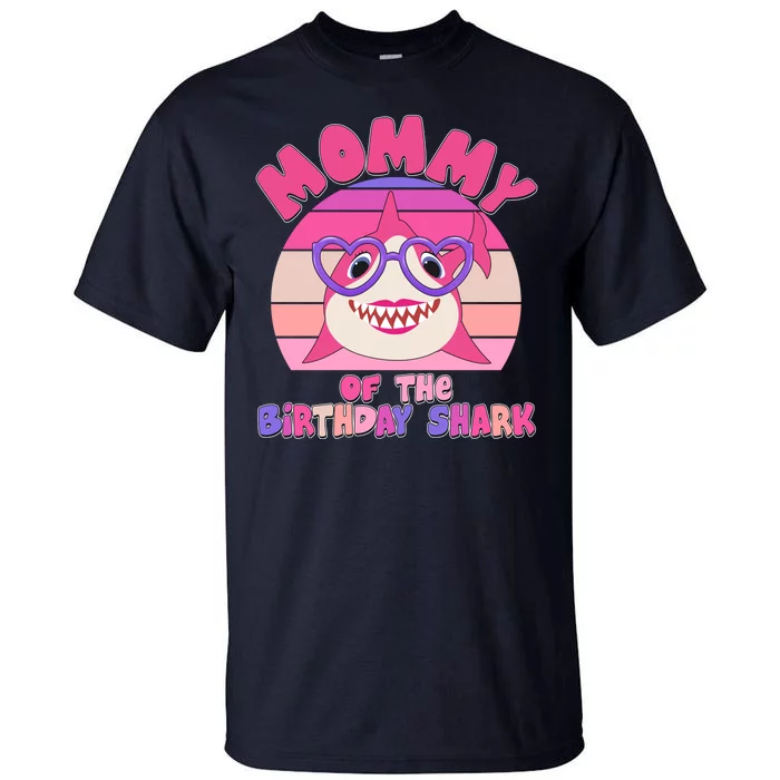 Cute Mommy Of The Birthday Shark Tall T-Shirt