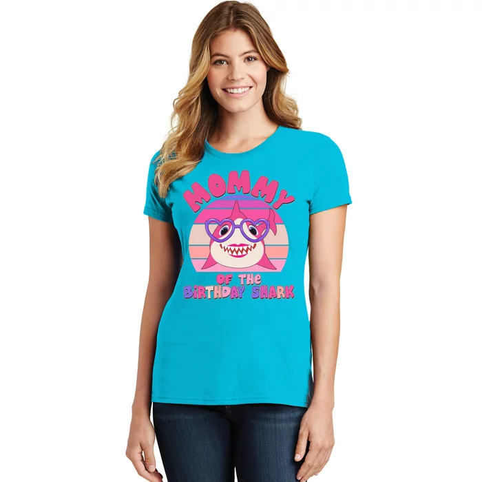 Cute Mommy Of The Birthday Shark Women's T-Shirt