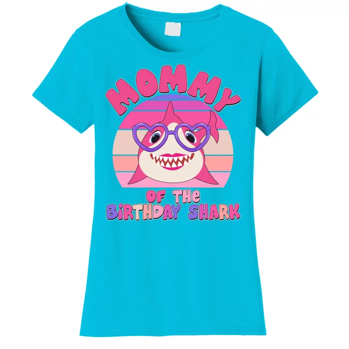 Cute Mommy Of The Birthday Shark Women's T-Shirt