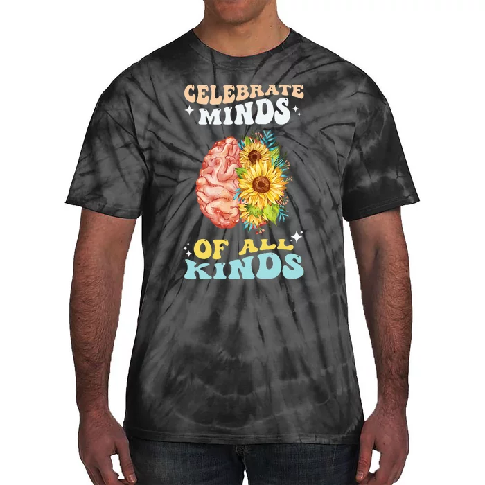 Celebrate Minds of All Kinds Neurodiversity Autism Tie-Dye T-Shirt