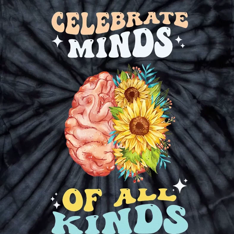 Celebrate Minds of All Kinds Neurodiversity Autism Tie-Dye T-Shirt