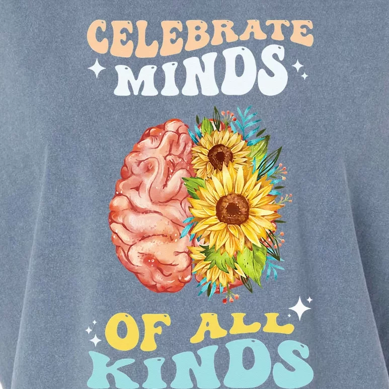 Celebrate Minds of All Kinds Neurodiversity Autism Garment-Dyed Women's Muscle Tee