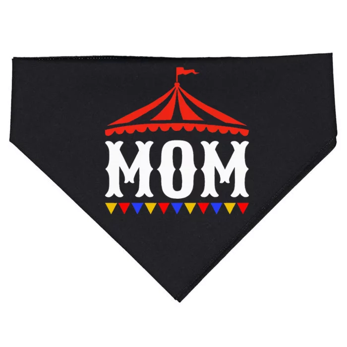 Circus Mom Of The Birthday Boy & Girl Carnival USA-Made Doggie Bandana