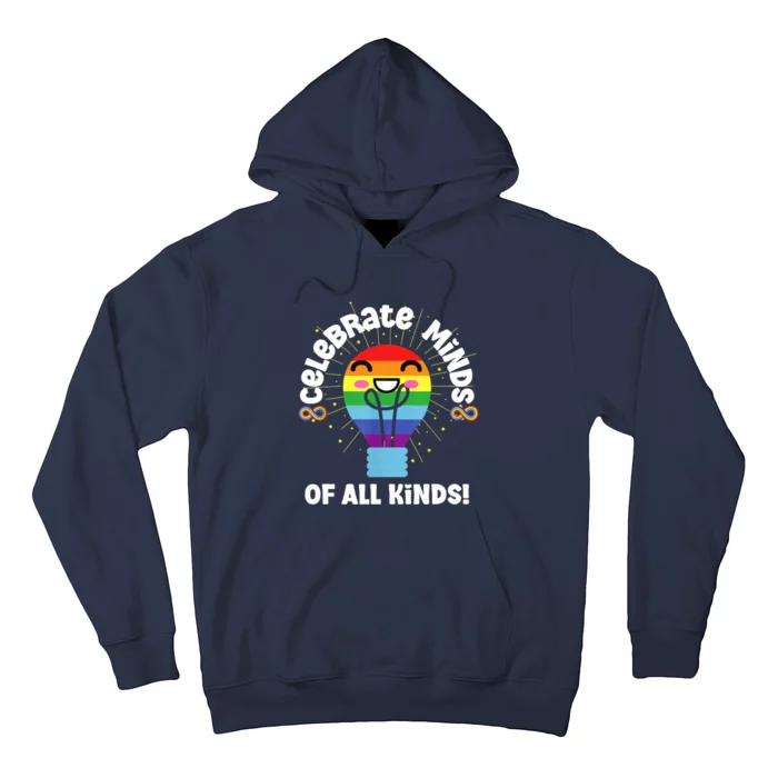 Celebrate Minds Of All Kinds Red Instead Autism Hoodie