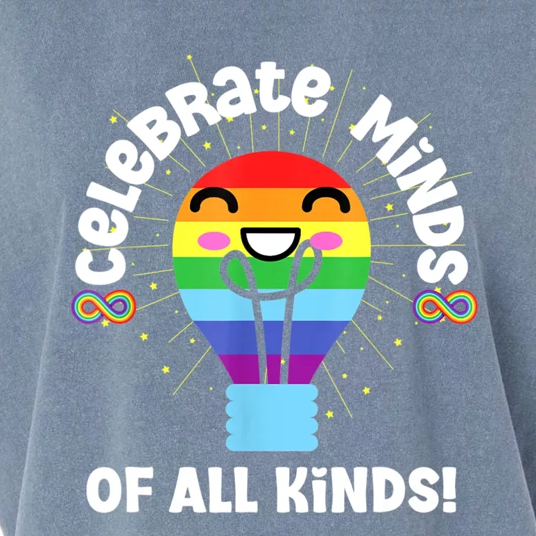 Celebrate Minds Of All Kinds Red Instead Autism Garment-Dyed Women's Muscle Tee