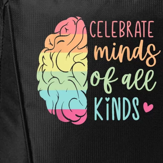 Celebrate Minds Of All Kinds Neurodiversity Autism Awareness City Backpack