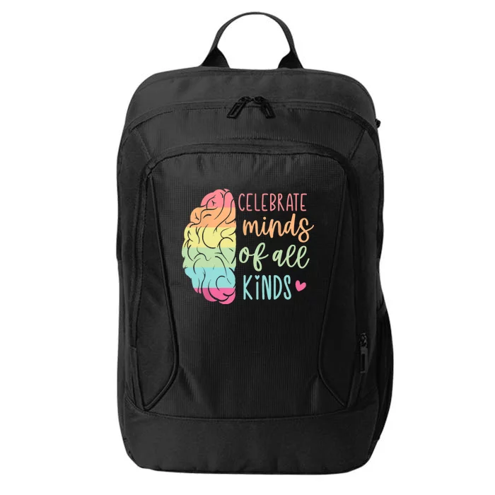 Celebrate Minds Of All Kinds Neurodiversity Autism Awareness City Backpack