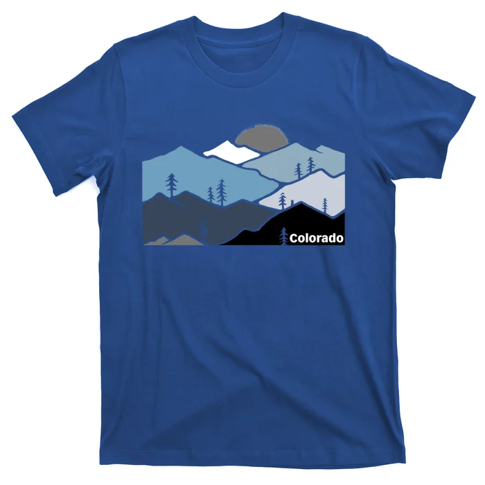 Colorado Mountain Outdoor Retro Landscape Funny Gift T-Shirt