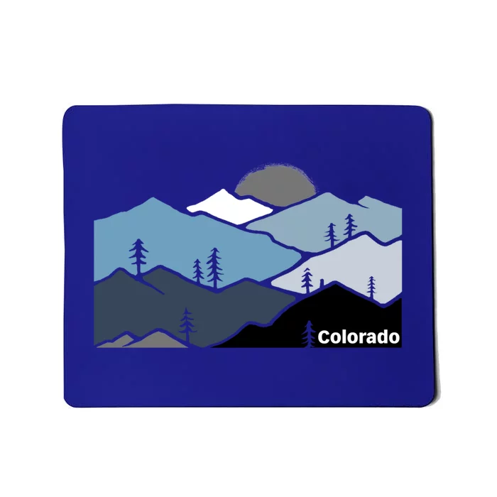 Colorado Mountain Outdoor Retro Landscape Funny Gift Mousepad