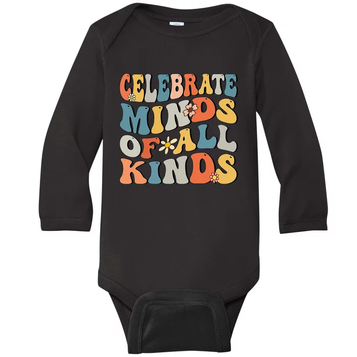 Celebrate Minds Of All Kinds Baby Long Sleeve Bodysuit