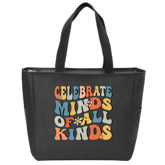 Celebrate Minds Of All Kinds Zip Tote Bag