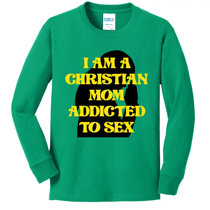 Christian Mom Oddly Specific Meme Sarcastic Weird Funny Kids Long Sleeve Shirt