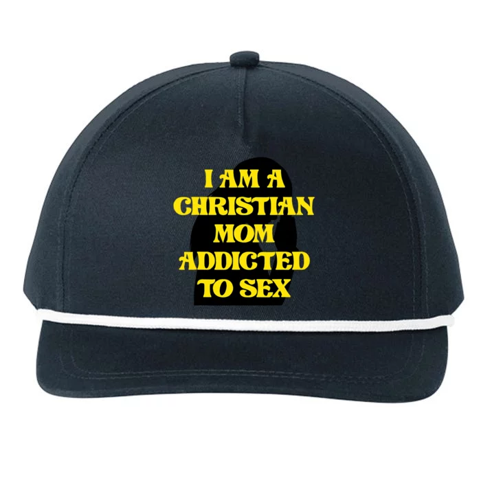 Christian Mom Oddly Specific Meme Sarcastic Weird Funny Snapback Five-Panel Rope Hat