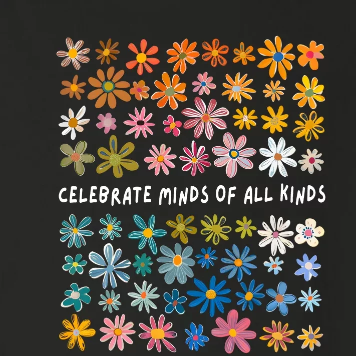 Celebrate Minds Of All Kinds Floral Flower Toddler Long Sleeve Shirt