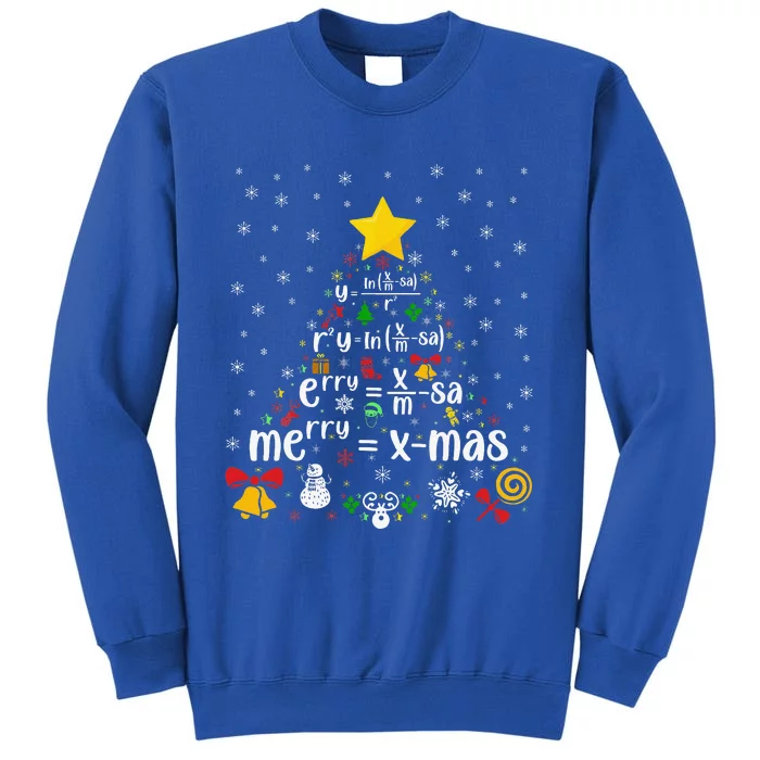 Christmas Math Professor Xmas Math Teacher Math Christmas Gift Tall Sweatshirt