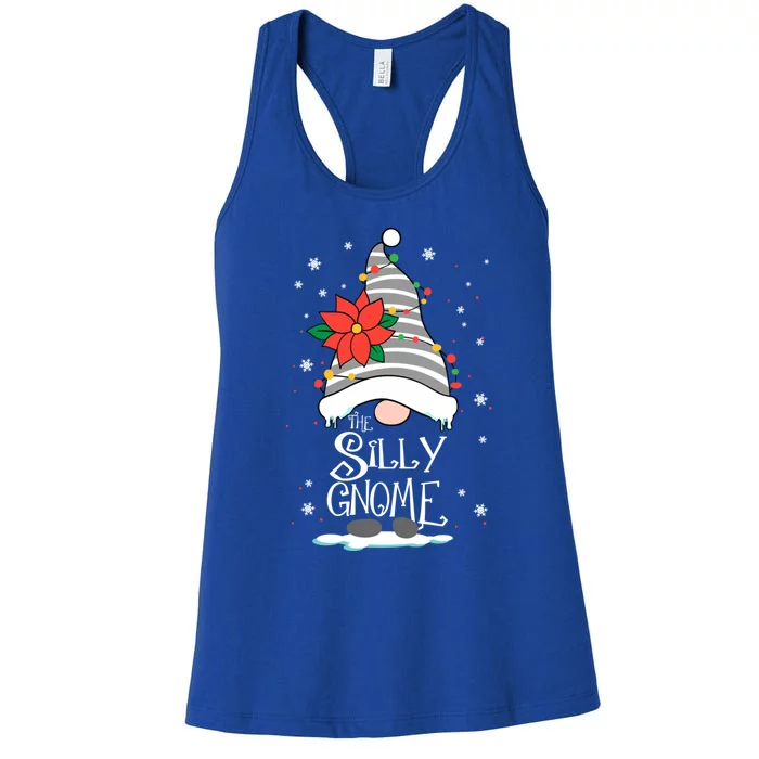 Christmas Matching Pjs For Family Christmas Or Silly Gnome Gift Women's Racerback Tank