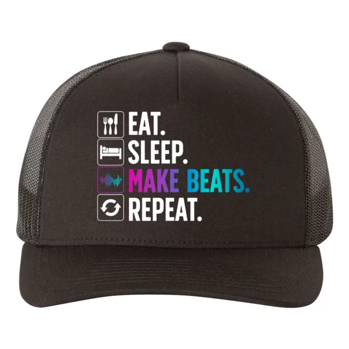 Cool Music Producer For Men Women DJ Beatmaker EDM Musician Yupoong Adult 5-Panel Trucker Hat